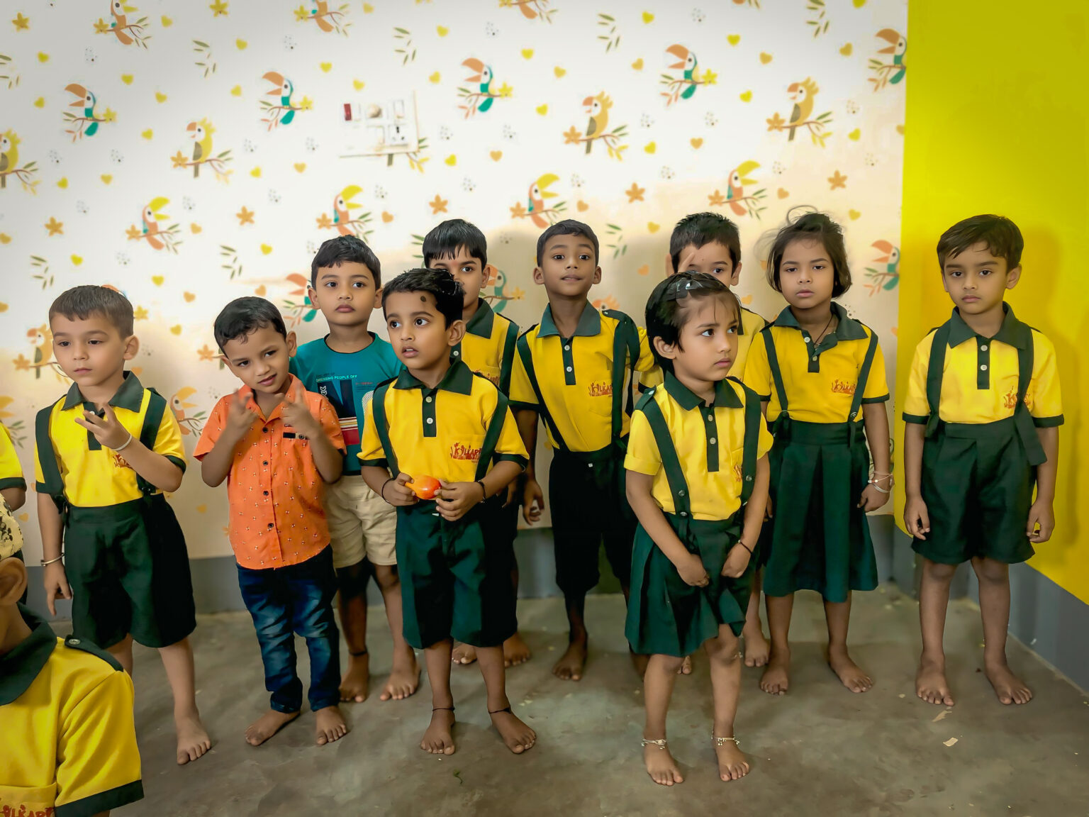 Students having fun outdoors.